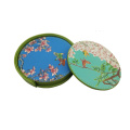 Digital Printed PU Leather Faux For Tea Coaster